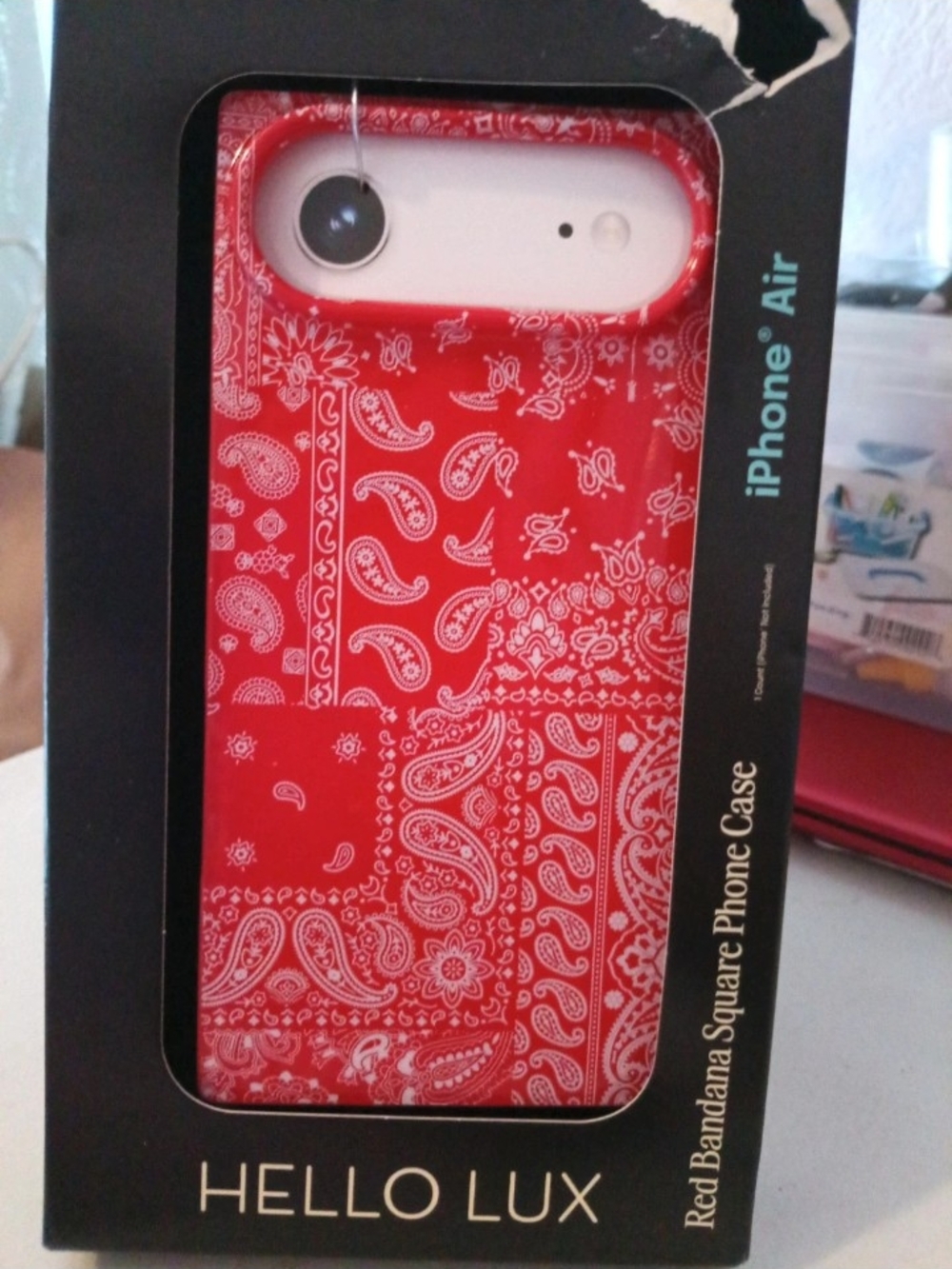 Hello Lux Red Bandana Phone Case for iPhone Air